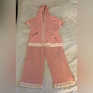 Tommy Bahama Pink & White Sweat Suit
